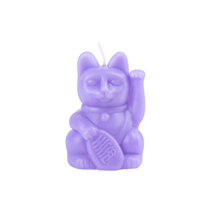Bougie Chat Chanceux Lilas
