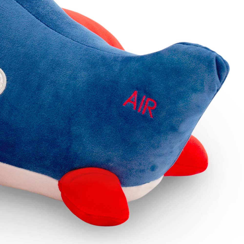 Cojín de peluche avión 40 cm