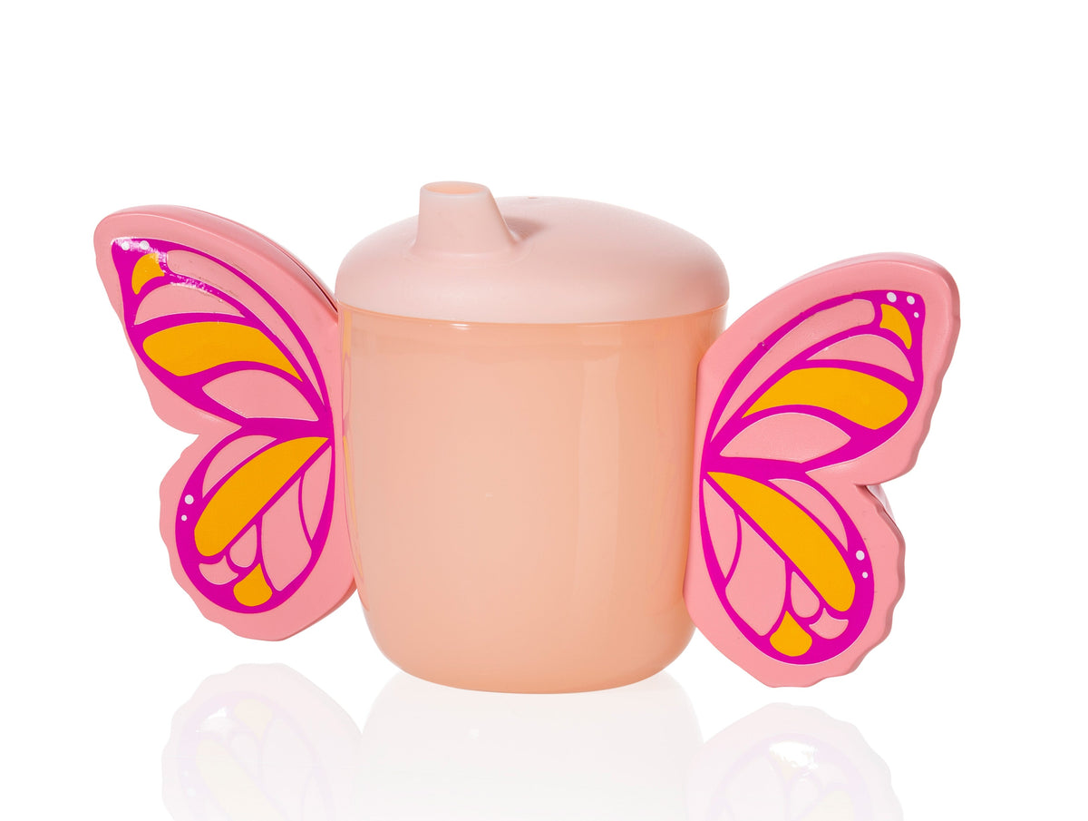 Verre pour Bébé et Enfant Papillon Rose