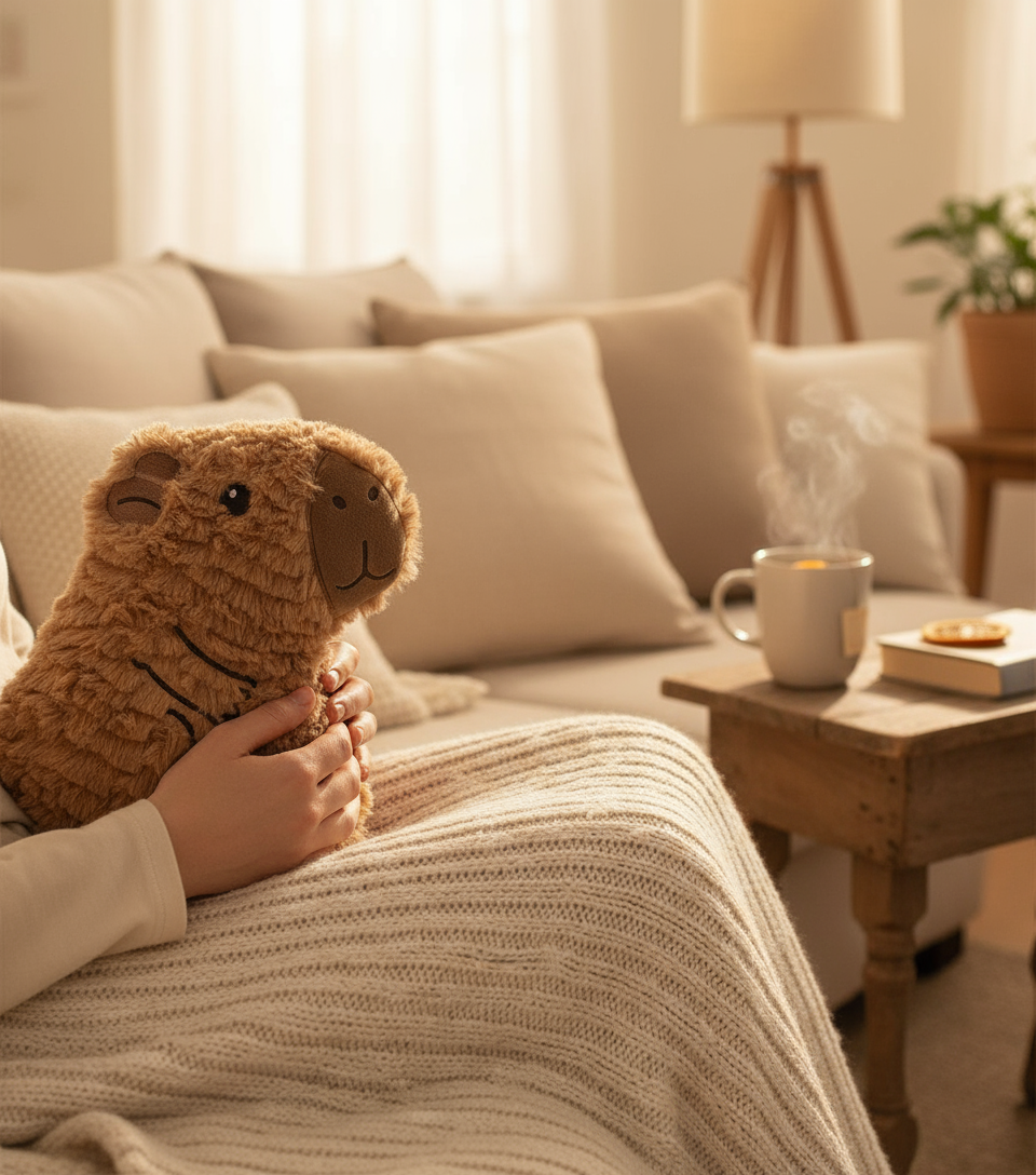 Coussin chauffant Capybara