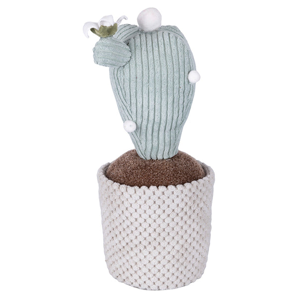 CACTUS FABRIC DOORSTOP   WHITE FLOWER H.30CM - 2188516
