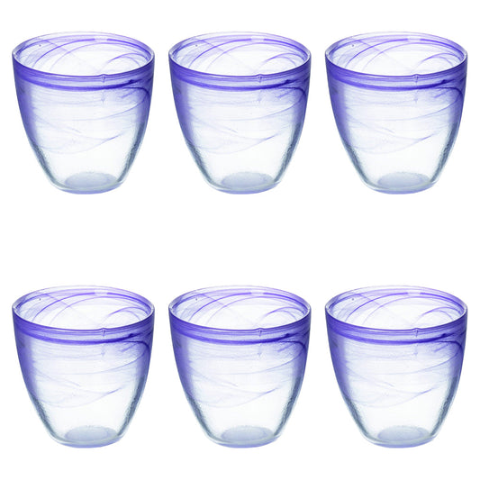 ALABASTER ROUNDED GLASS 280ML PURPLE - 2188564