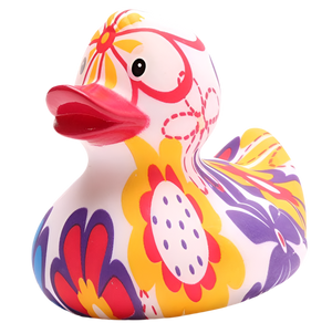 Pato clásico con el poder de las flores