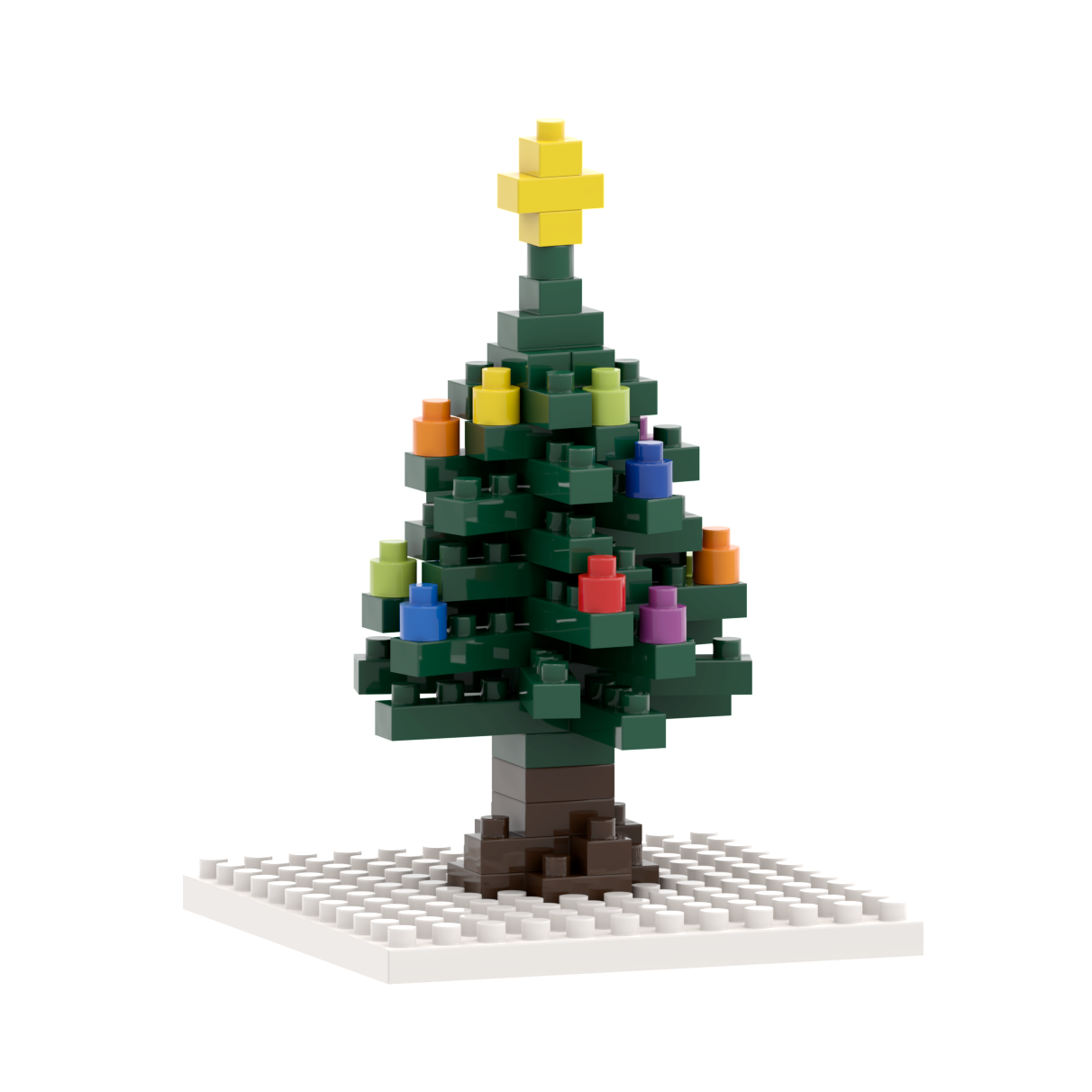 BRIXIES Postkarte Weihnachtsbaum