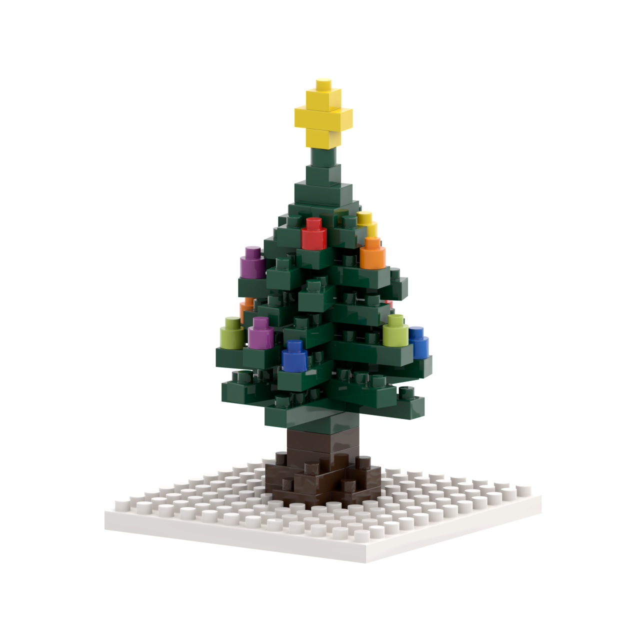 BRIXIES Postkarte Weihnachtsbaum