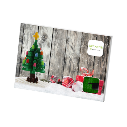 BRIXIES Postkarte Weihnachtsbaum