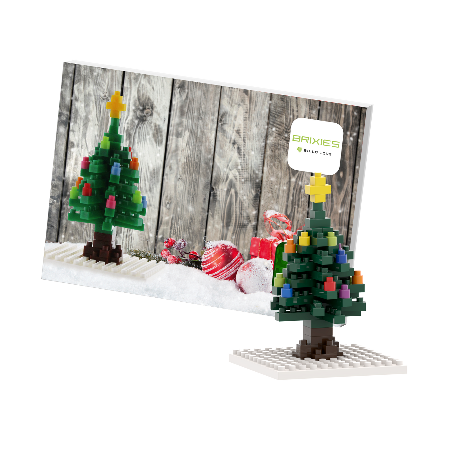 BRIXIES Postkarte Weihnachtsbaum