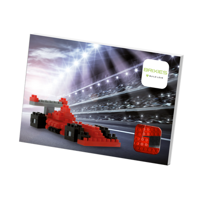 BRIXIES Postkarte Rennauto
