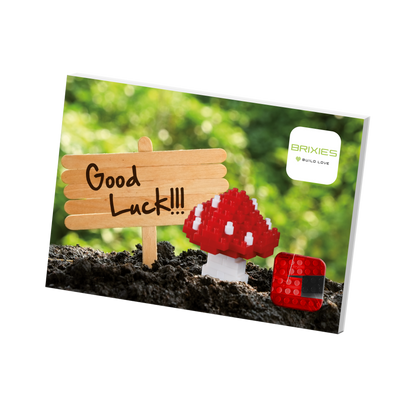 BRIXIES Postkarte Glückspilz