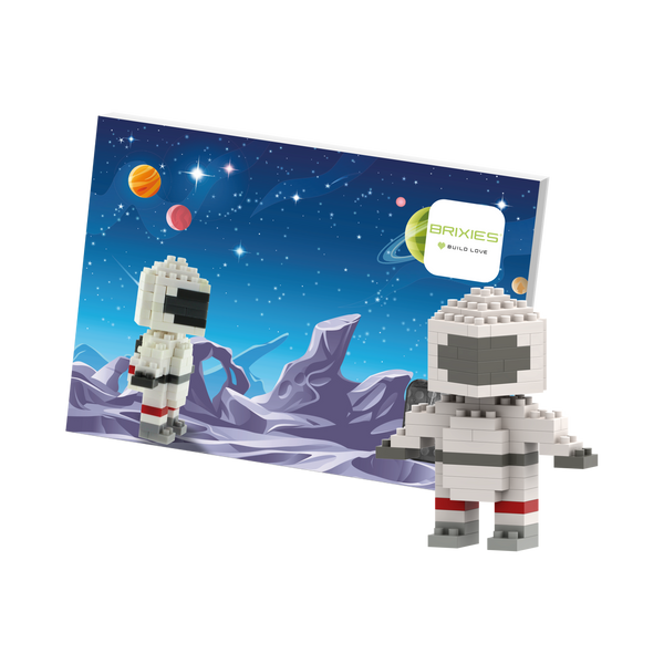 BRIXIES Postkarte Astronaut