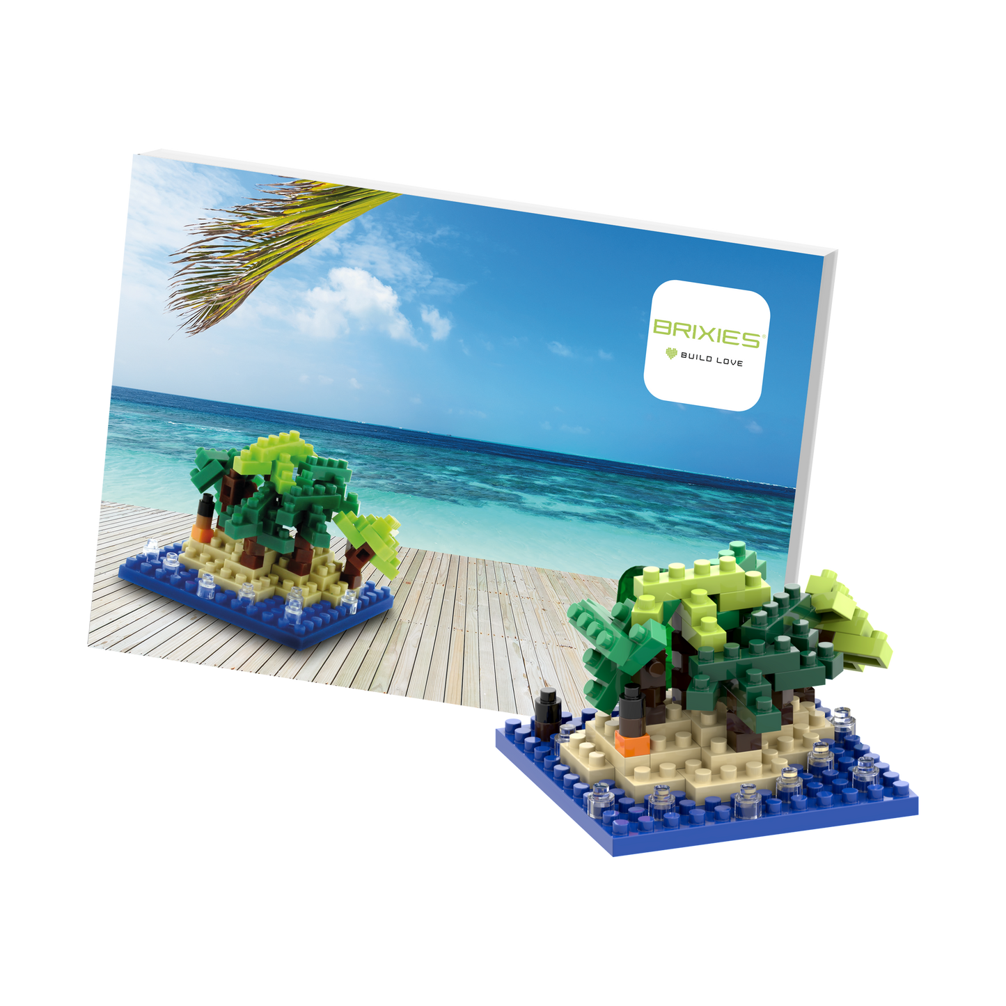 BRIXIES Postkarte Happy Holiday