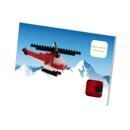 BRIXIES Postkarte Helikopter