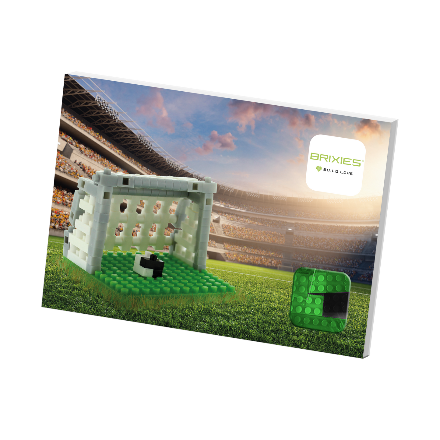 BRIXIES Postkarte Fußball