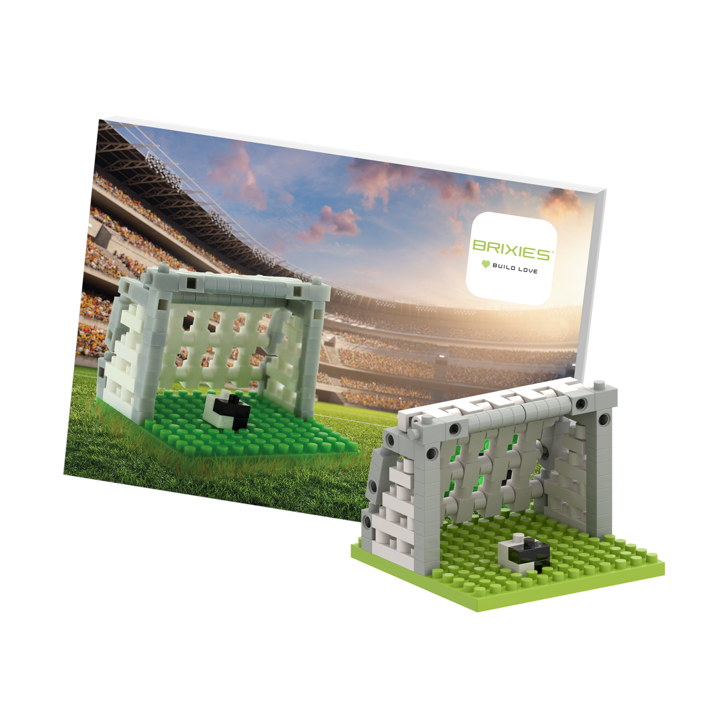 BRIXIES Postkarte Fußball