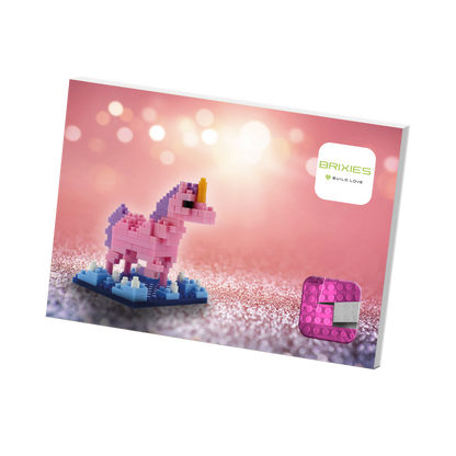 BRIXIES Postkarte Einhorn
