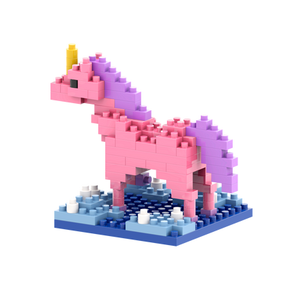 BRIXIES Postkarte Einhorn