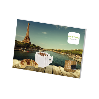 BRIXIES Postkarte Croissant & Kaffee