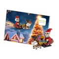 BRIXIES Weihnachtsmann mit Schlitten