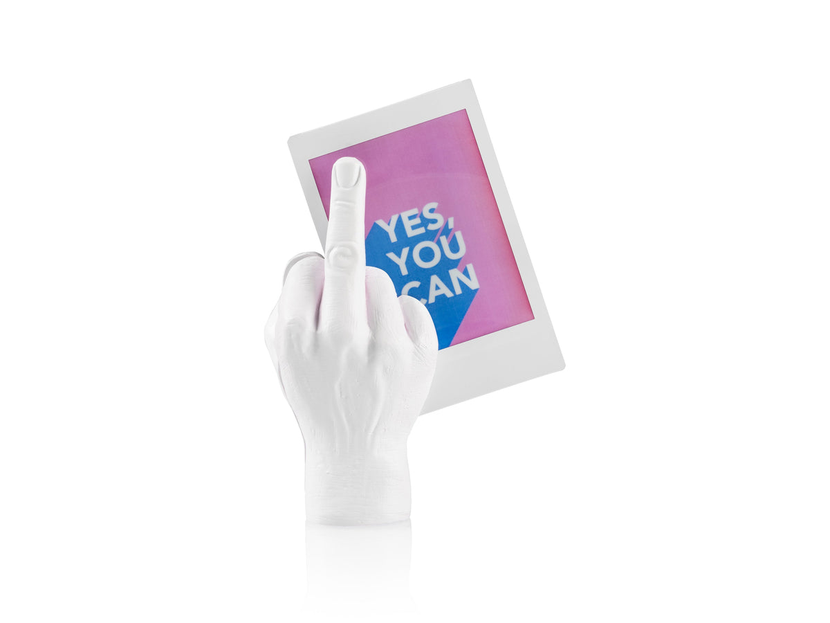 Porte-Photo Magnétique The Finger Blanc