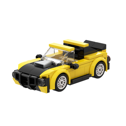 BRIXIES Plus Mini Racing Car Yellow / Mini Racer Yellow