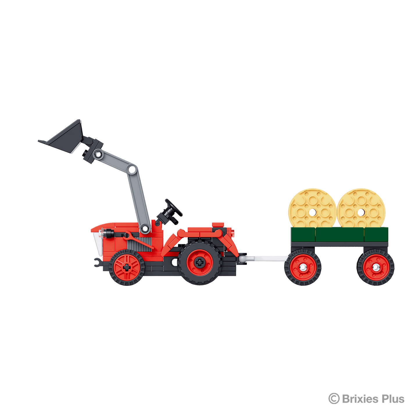 BRIXIES Plus Traktor rot / Tractor red