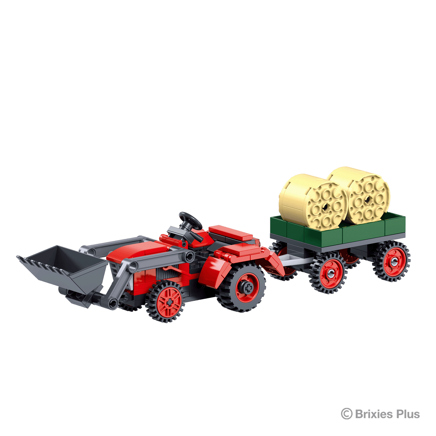 BRIXIES Plus Traktor rot / Tractor red