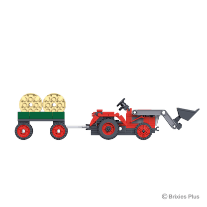 BRIXIES Plus Traktor rot / Tractor red
