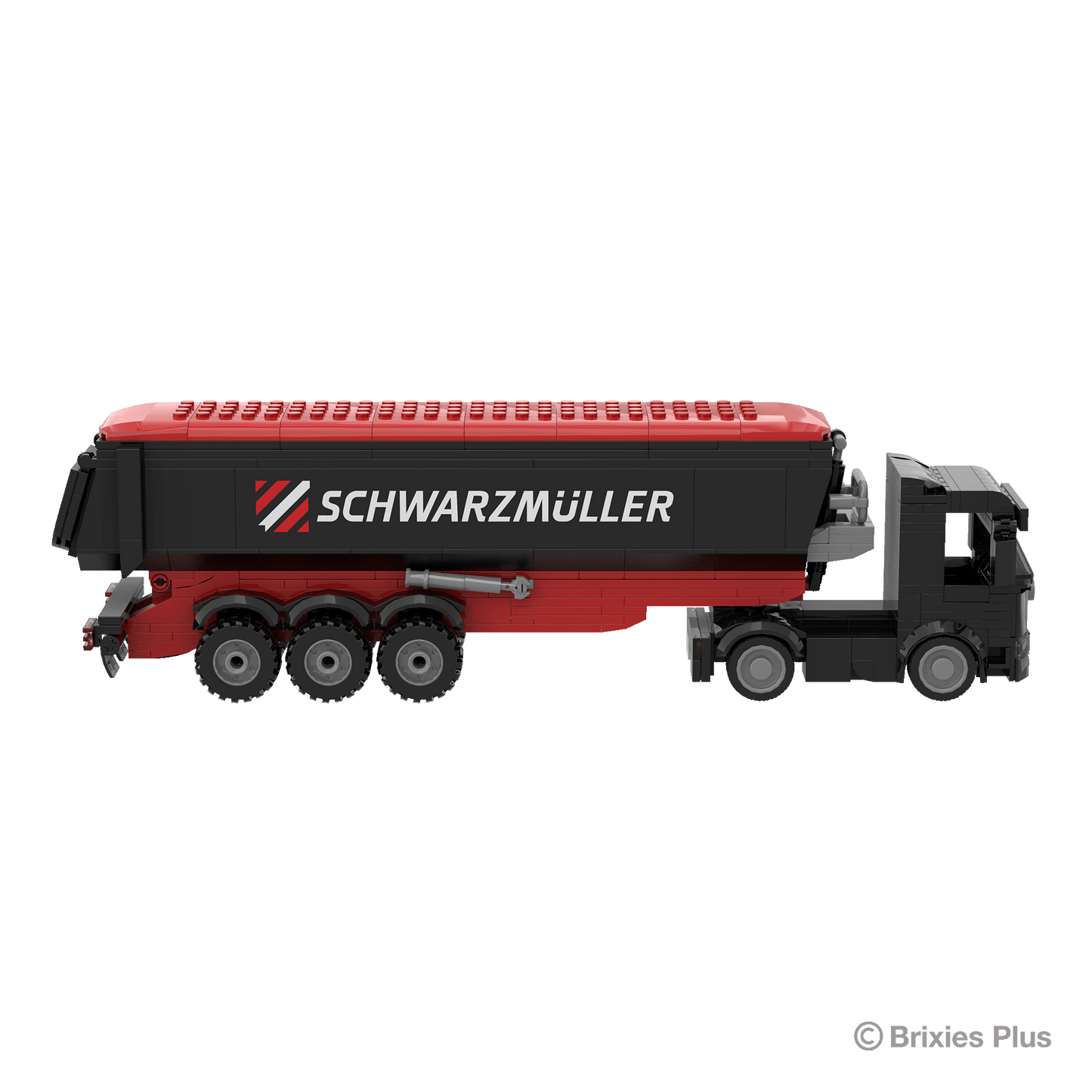 BRIXIES Plus Schwarzmüller Zugmaschine plus Muldenanhänger