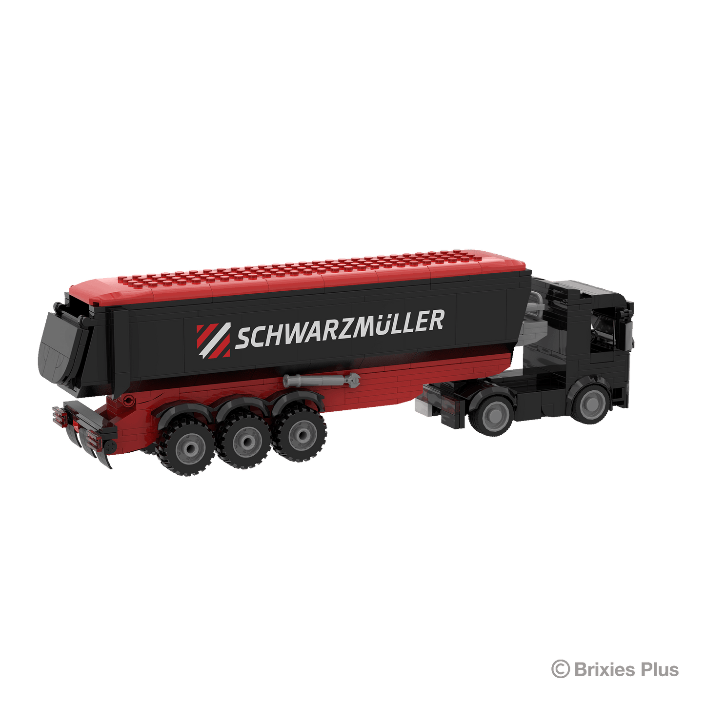 BRIXIES Plus Schwarzmüller Zugmaschine plus Muldenanhänger