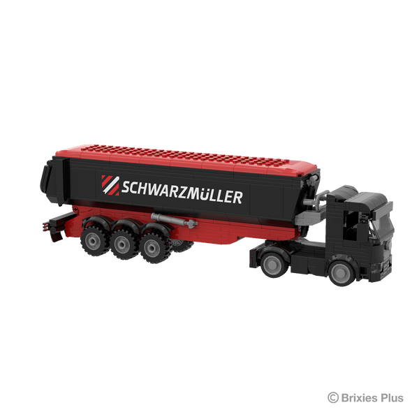 BRIXIES Plus Schwarzmüller Zugmaschine plus Muldenanhänger