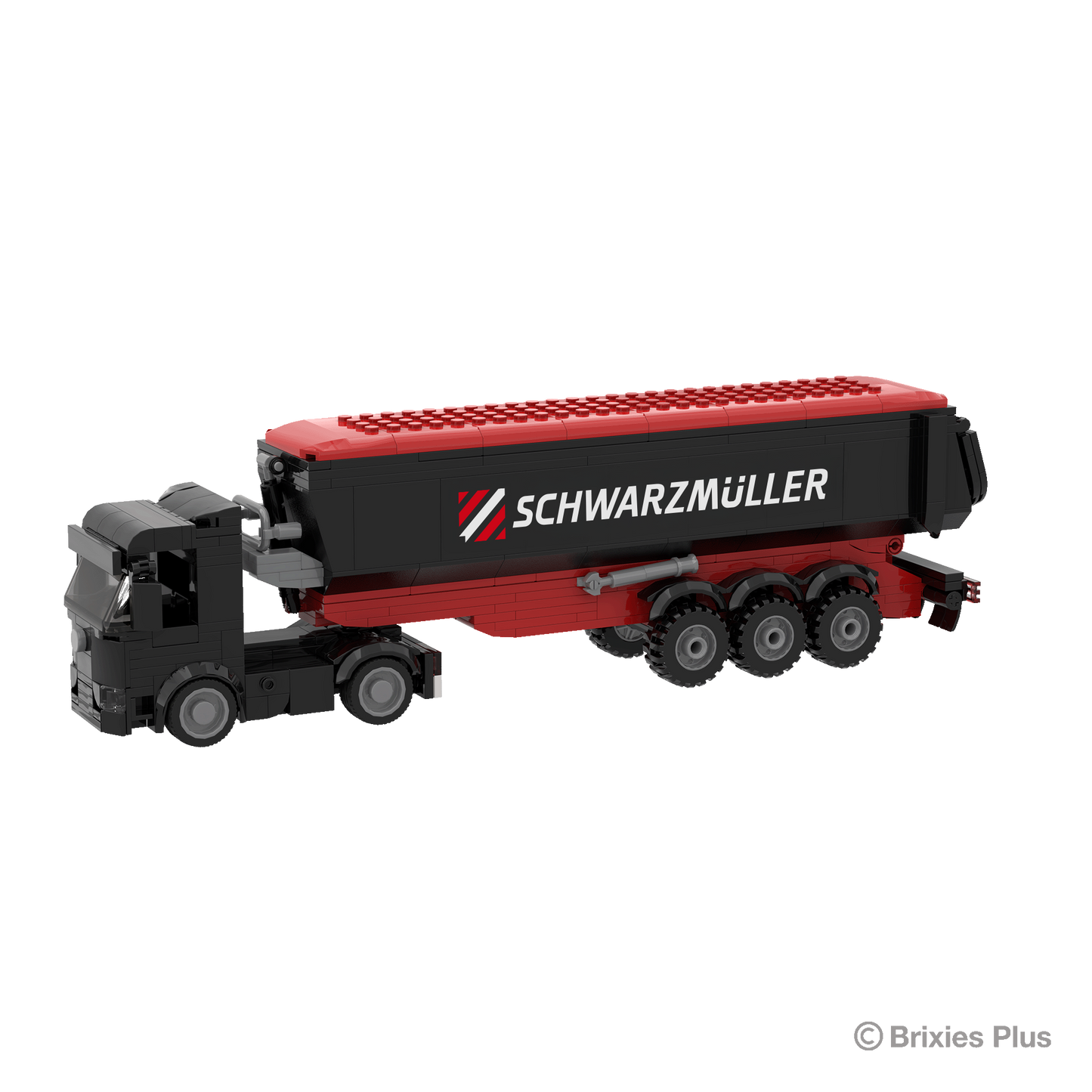 BRIXIES Plus Schwarzmüller Zugmaschine plus Muldenanhänger