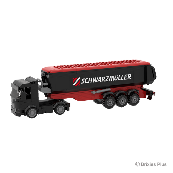 BRIXIES Plus Schwarzmüller Zugmaschine plus Muldenanhänger
