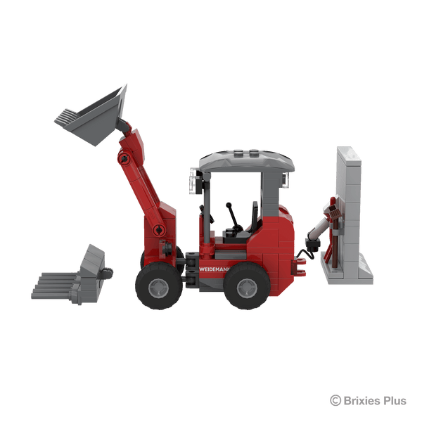 BRIXIES Plus Weidemann 1190e mit Wallbock + Schaufel