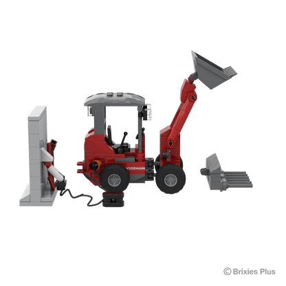 BRIXIES Plus Weidemann 1190e mit Wallbock + Schaufel