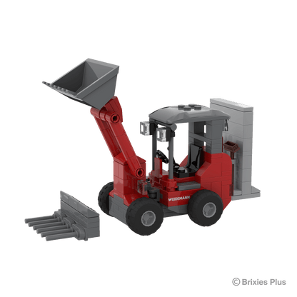 BRIXIES Plus Weidemann 1190e mit Wallbock + Schaufel