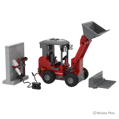 BRIXIES Plus Weidemann 1190e mit Wallbock + Schaufel
