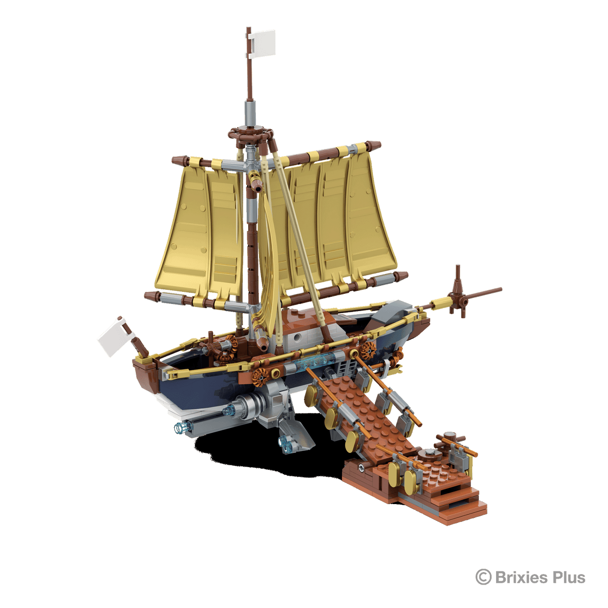 BRIXIES Plus Steampunk Sailing Yacht