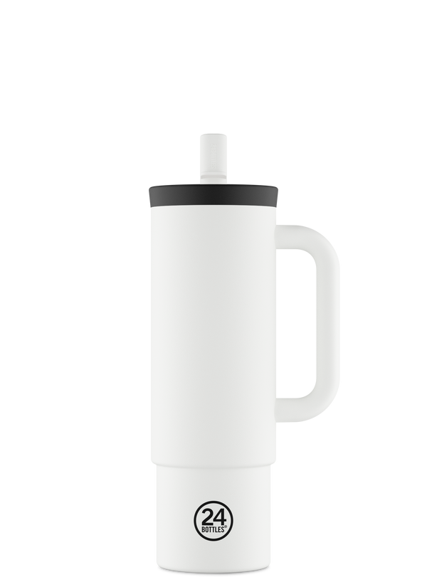 Gobelet à paille "Straw Cup" - Ice White 800ml