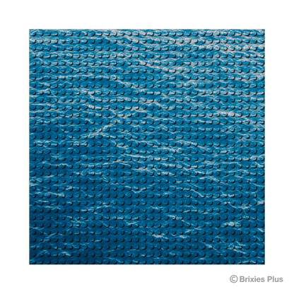 BRIXIES Plus Designer Platte Wasser 32 x 32 Noppen
