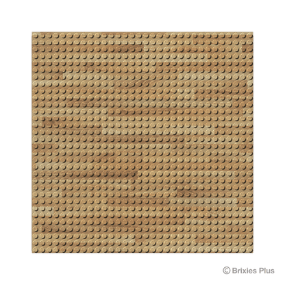 BRIXIES Plus Designer Platte Holz 32 x 32 Noppen