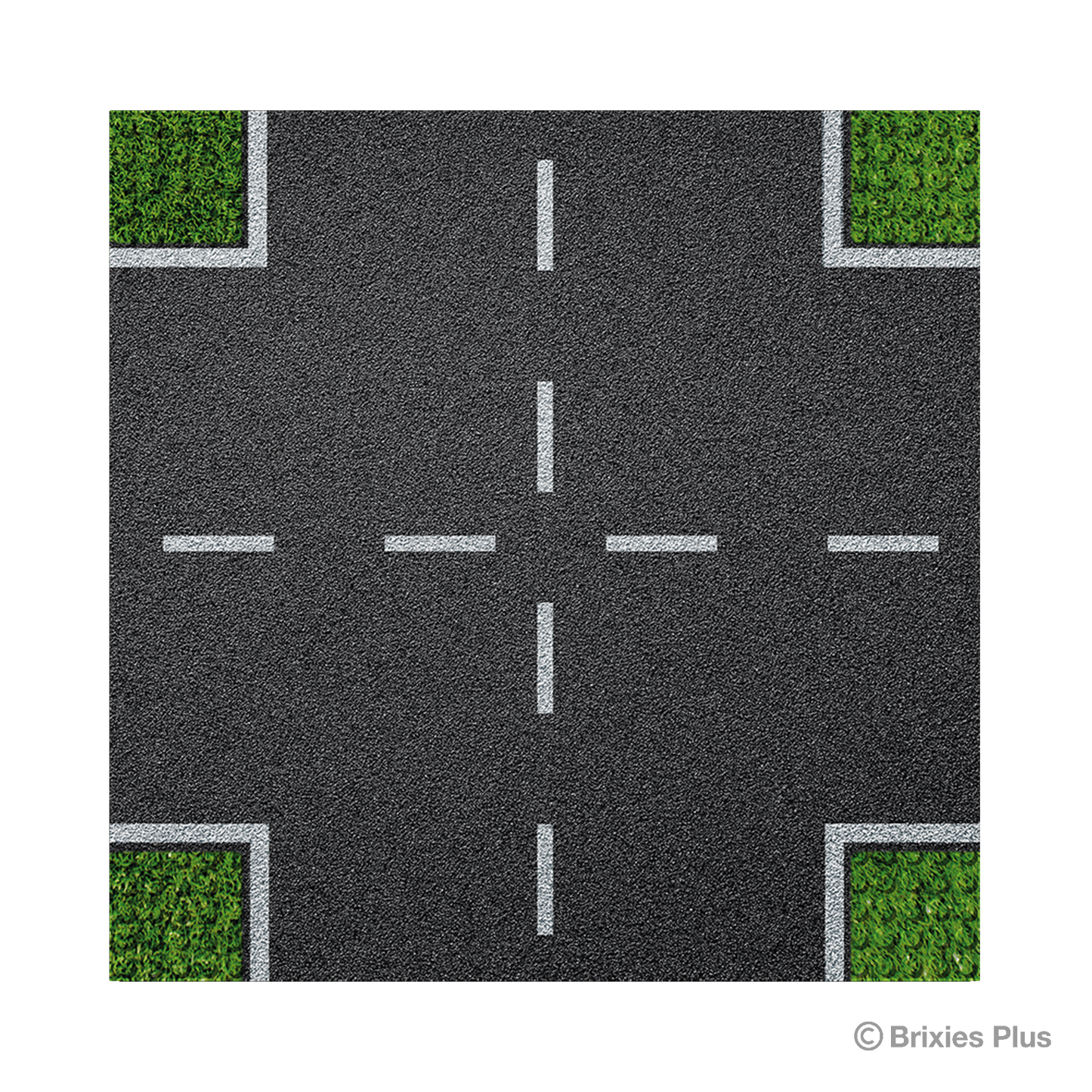 BRIXIES Plus Designer Platte Straße Kreuzung 32 x 32 Noppen