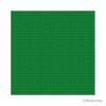 BRIXIES Plus Basis Platte Grün 32 x 32 Noppen