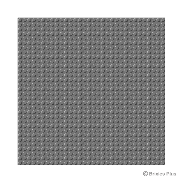 BRIXIES Plus Basis Platte Dunkelgrau 32 x 32 Noppen