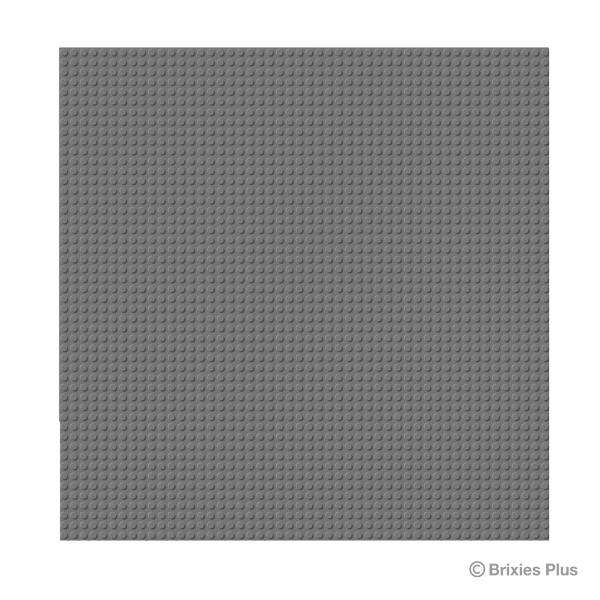 BRIXIES Plus Basis Platte Grau 50 x 50 Noppen