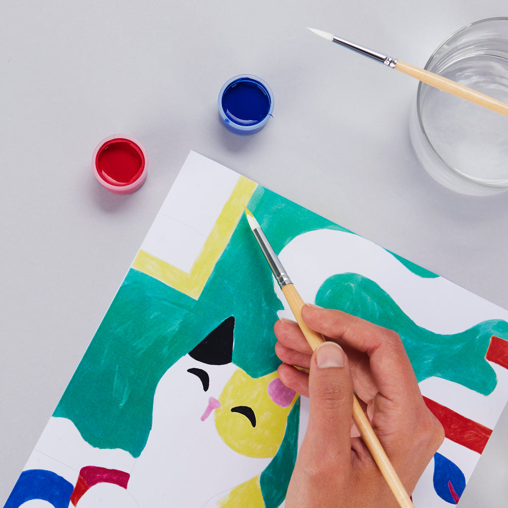 Kit de peinture au numéro L'Hiver