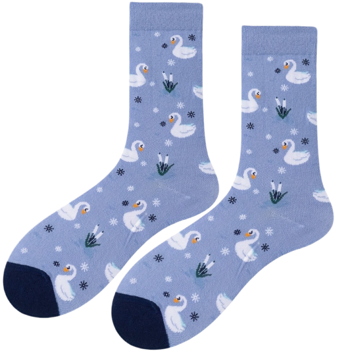 White Swan Socks