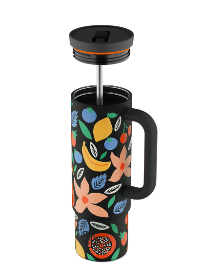 Straw Cup | Tropical Noir - 800 ml