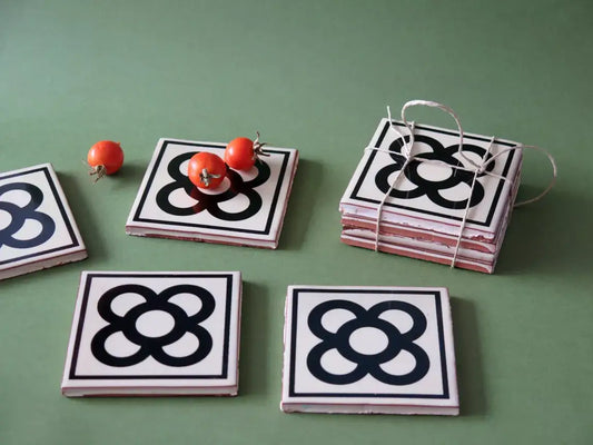 Barcelona ceramic coasters