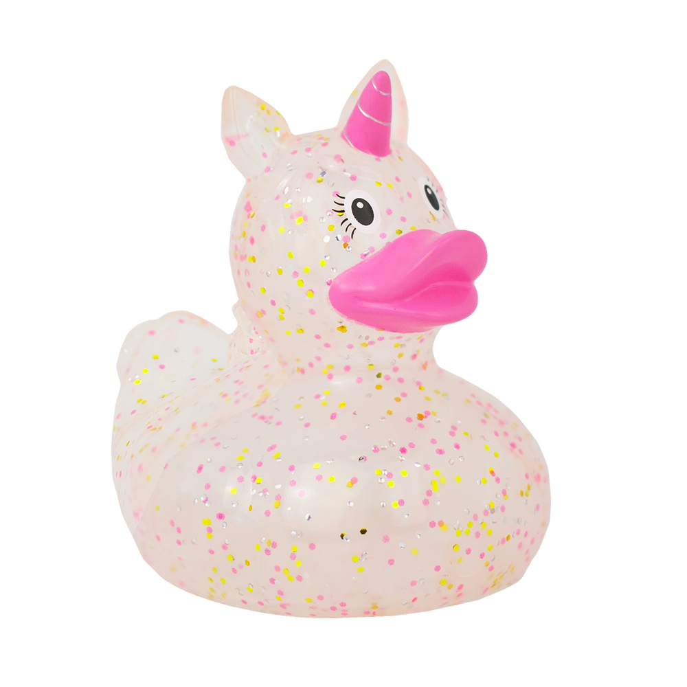 Glittery Pink Unicorn Duck