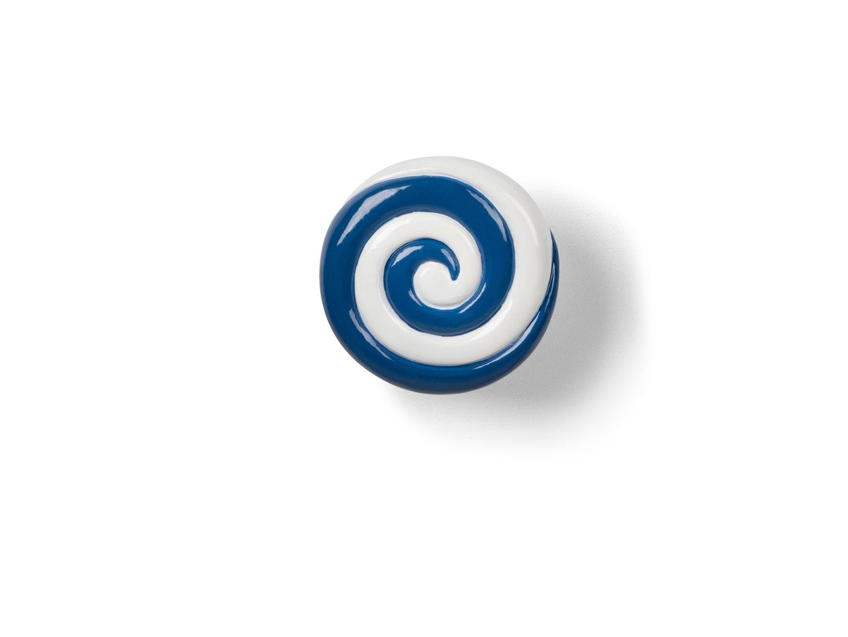 Patère Candy Swirl Bleue